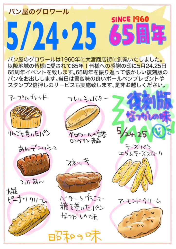 65周年 復刻版 なつかしの味 ラインナップ